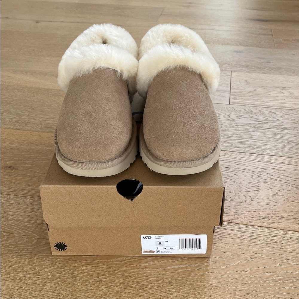 New UGG Nita Shearling Slippers Moccasins